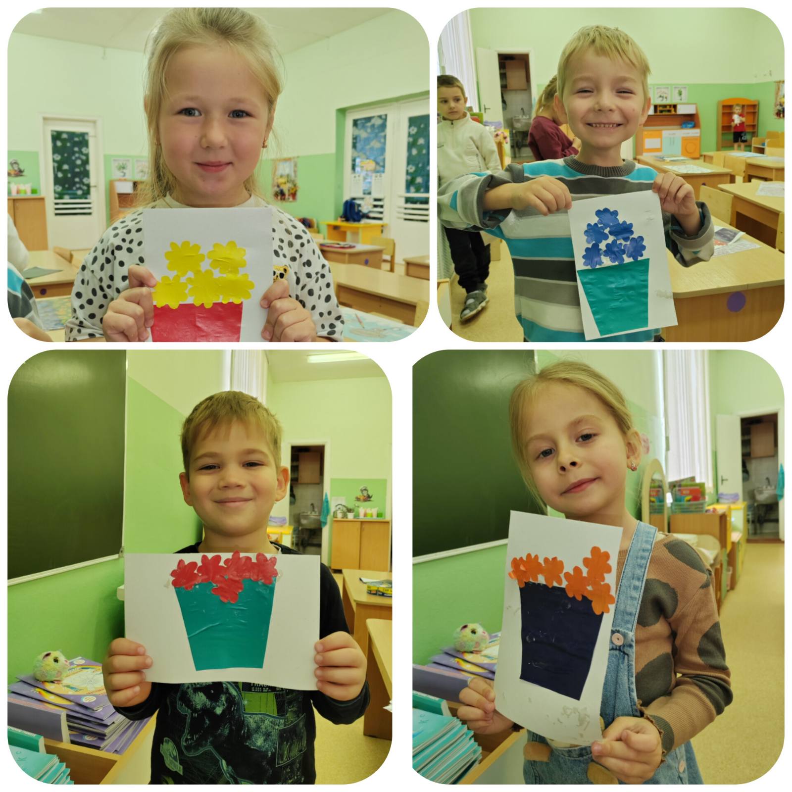 Подробнее о статье ✨ Творим красоту! Аппликация «Цветочки в горшочке» ✨