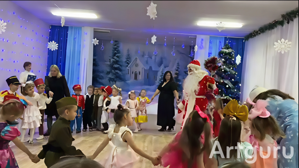 Подробнее о статье 🎄 Волшебство дружбы: наш особенный новогодний утренник! 🎭